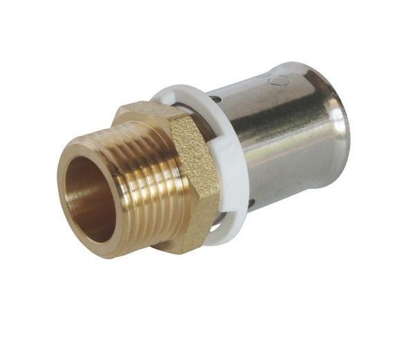 Raccord droit mâle PER à sertir SOMATHERM Ø16mm M12-17