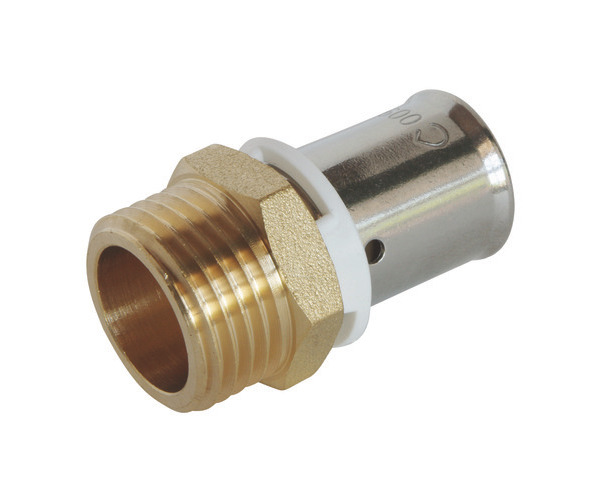 Raccord droit mâle PER à sertir SOMATHERM Ø16mm M15-21