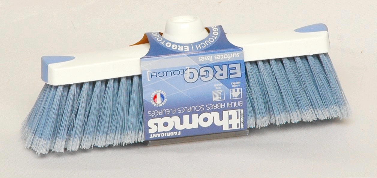 Balai THOMAS Ergotouch fibre souple bleue