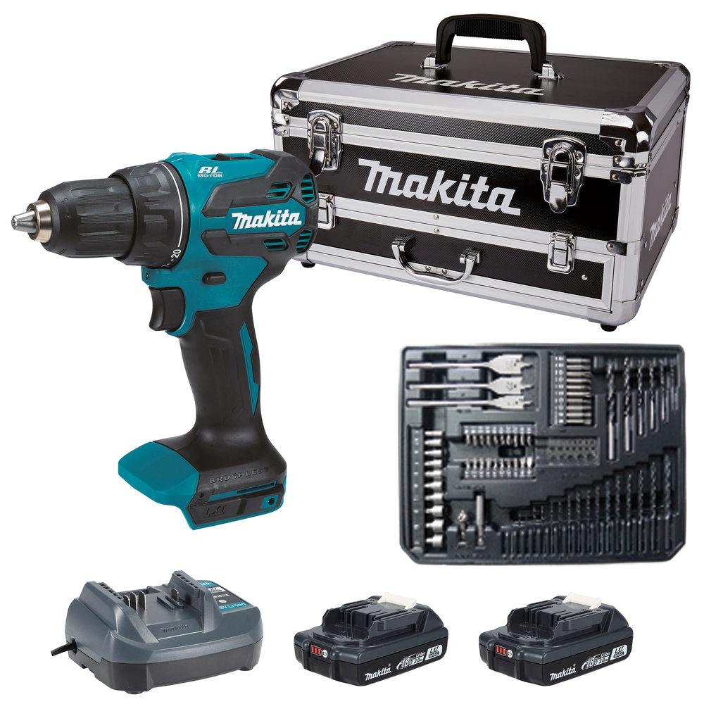 Perceuse visseuse MAKITA sans fil DDF490WVX7 18v 2ah