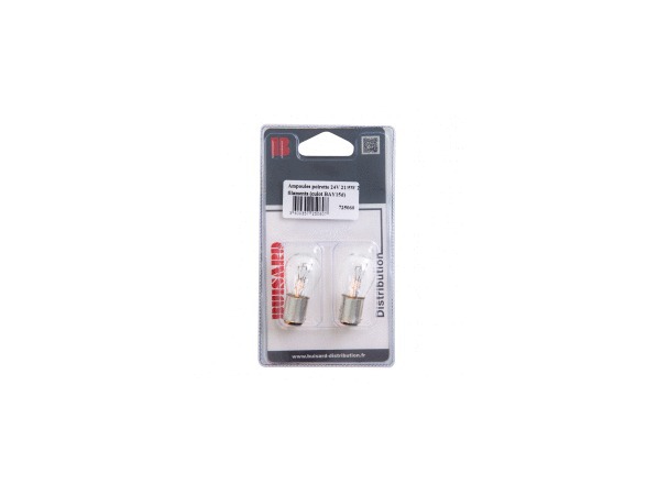 Ampoules poirettes LUMITRACK 24v 21/5w BAY15D x2
