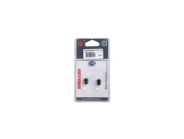 Ampoules témoin HELLA 1,2w culot B8,5D x2
