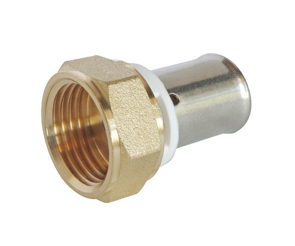 Raccord droit PER à sertir écrou tournant 15/21 Ø12mm