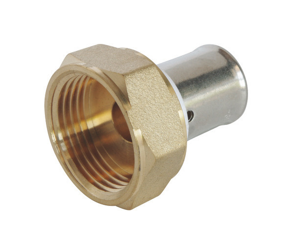 Raccord droit PER à sertir écrou tournant 20/27 Ø16mm