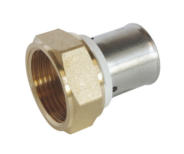 Raccord droit PER à sertir écrou tournant 20/27 Ø20mm