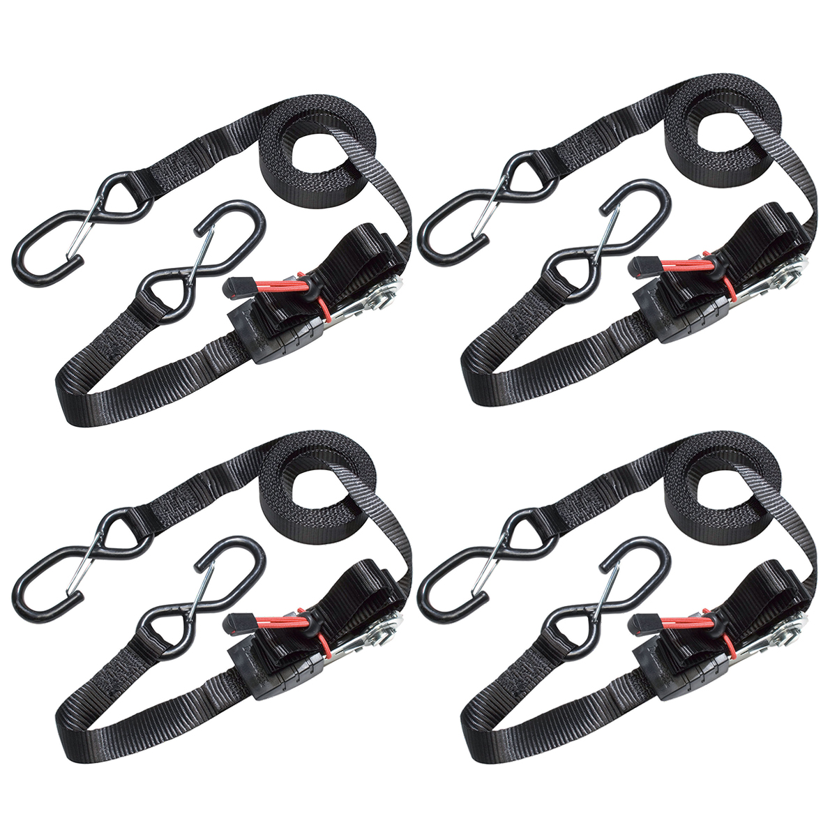 Sangle MASTER LOCK à cliquet 25mm 4,25m lot de 4