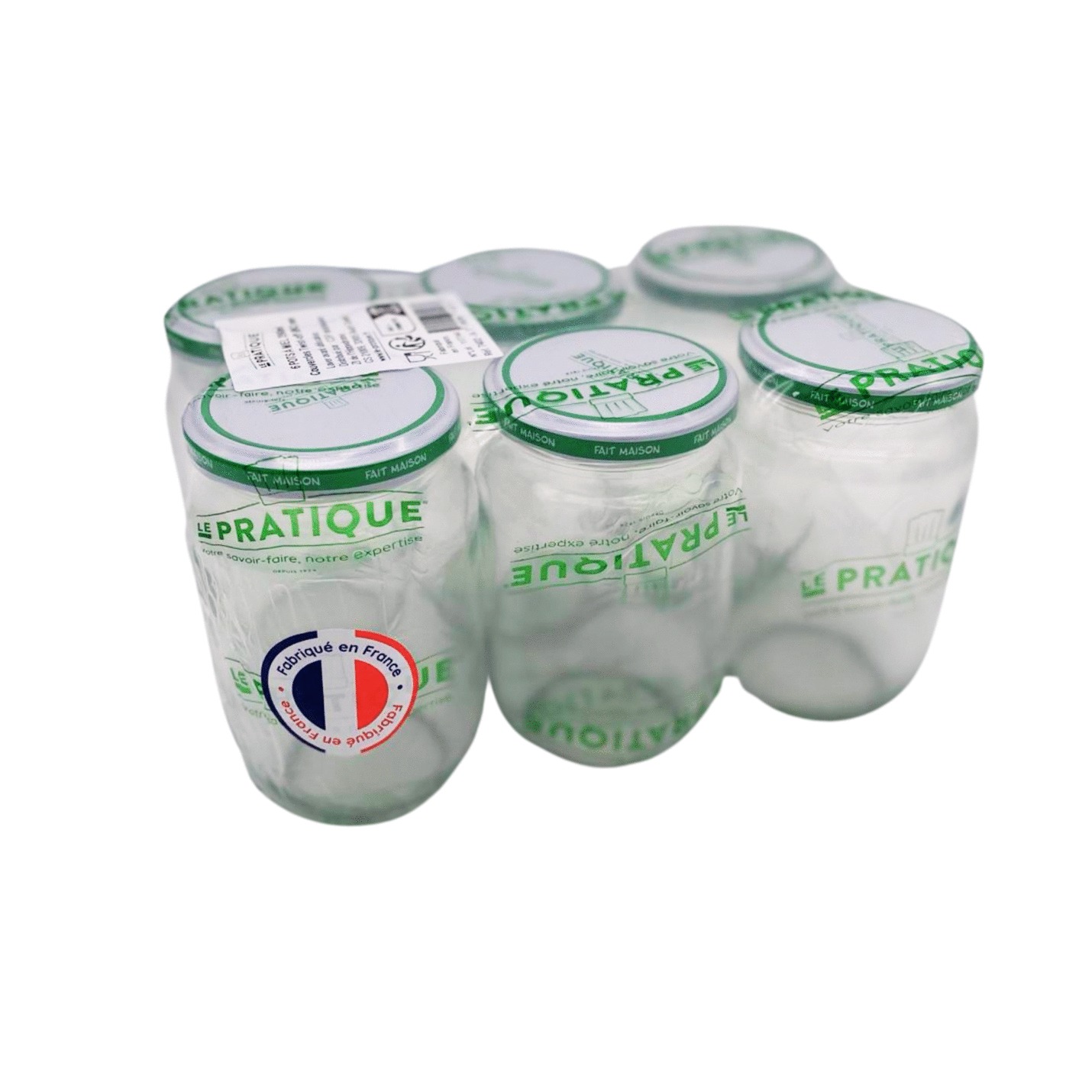 Pots à miel LE PRATIQUE 390ml diamètre 63mm lot de 6