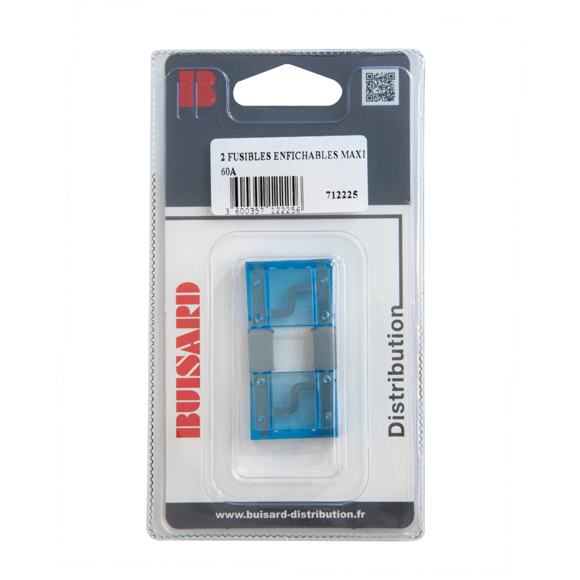 Fusibles enfichables maxi 60a bleus x2