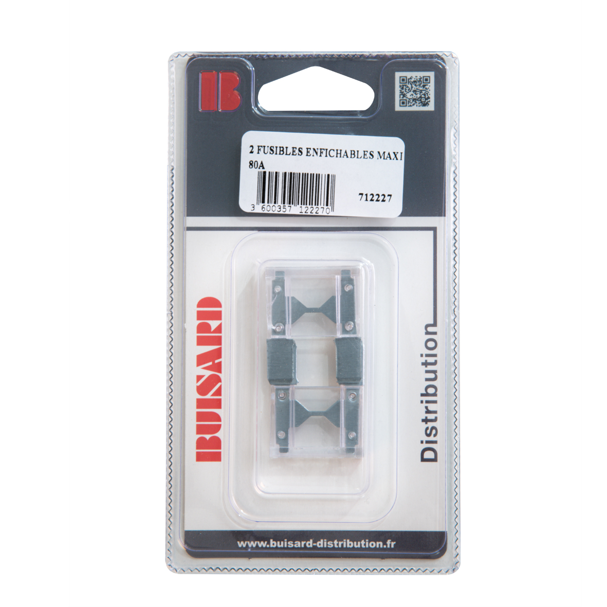 Fusibles enfichables maxi 80a blancs x2
