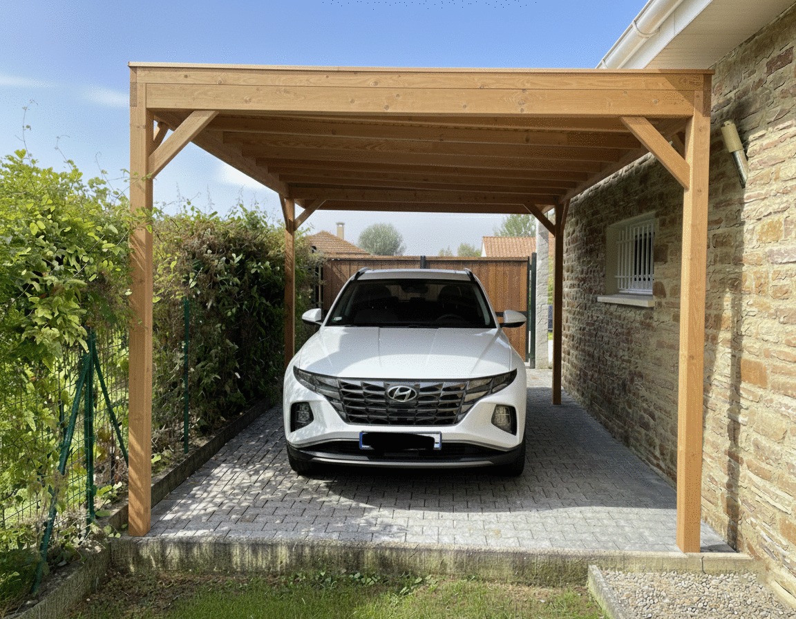 Carport bois GREEN OUTSIDE Eazy Lodge One 515x340cm