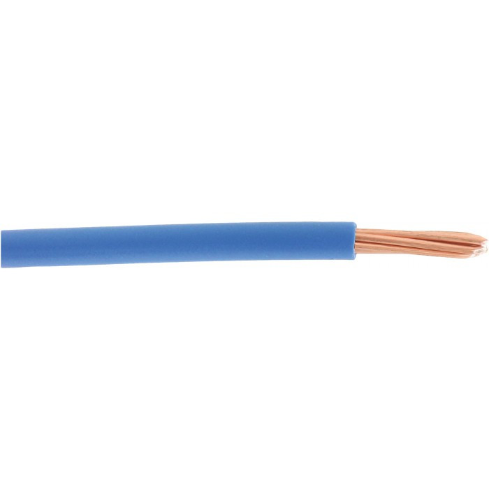 Fil électrique ELECTRALINE H07V-R 6mm² 100m bleu