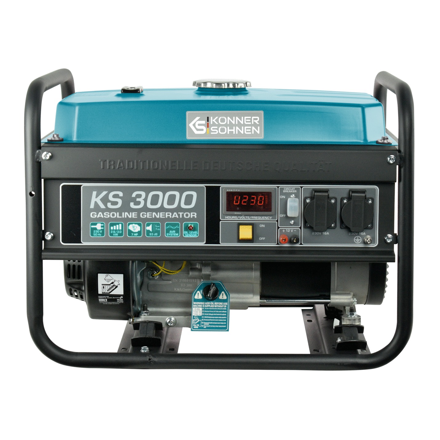 Groupe électrogène KONNER & SOHNEN KS3000 3000w 4 temps 15l