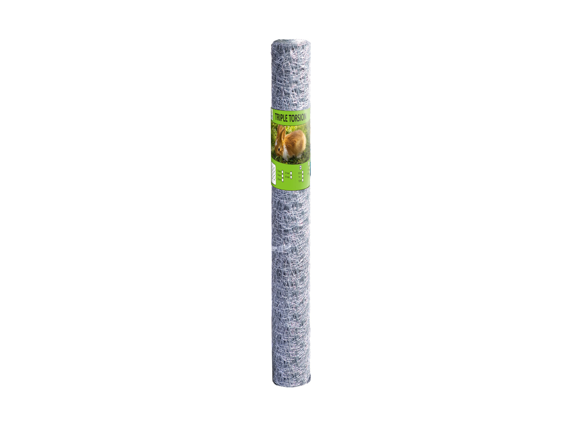 Grillage triple torsion galvanisé 25x25 H1,50m L50m