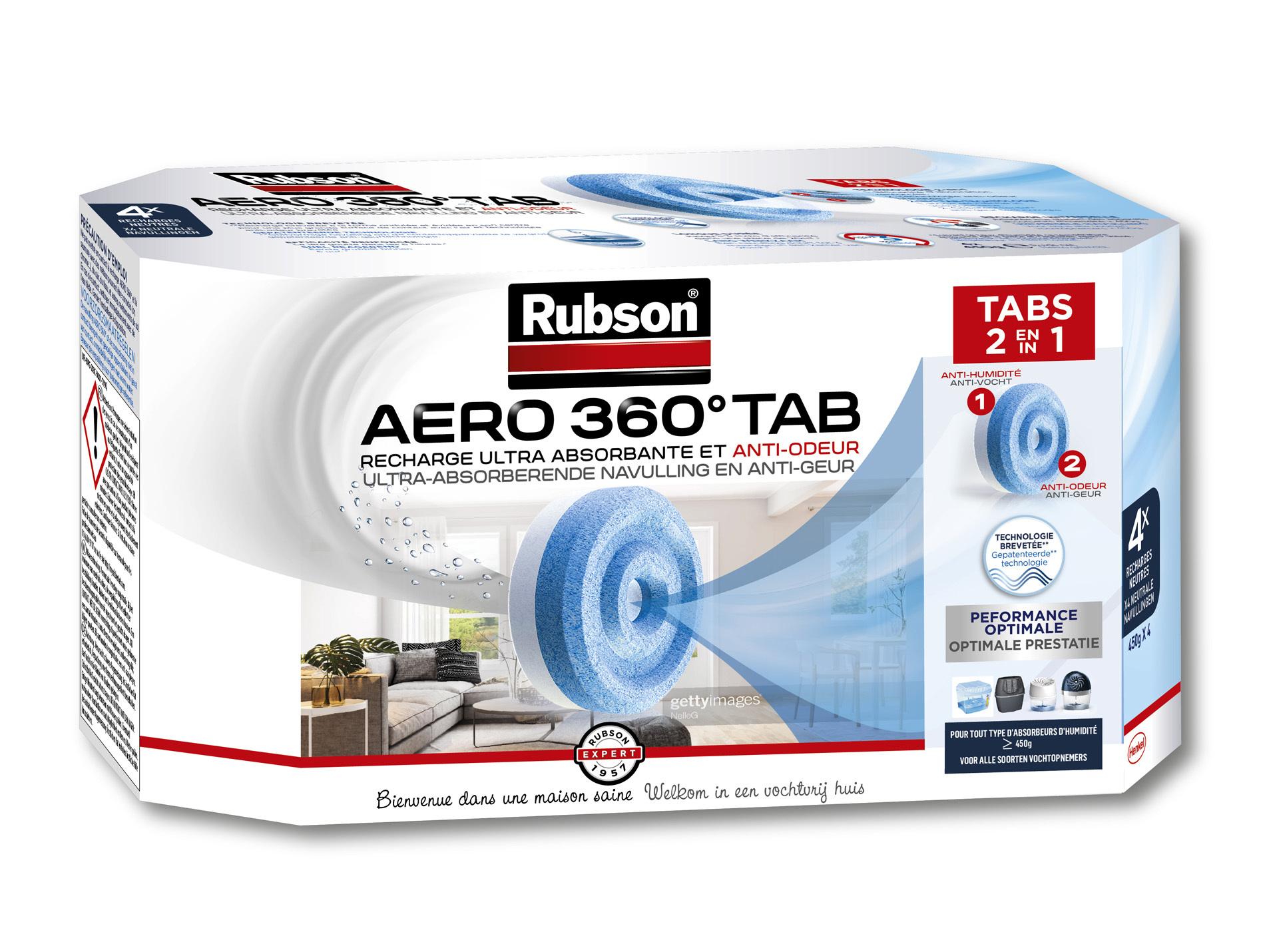 Recharge absorbeur pour aéro x4 360°
