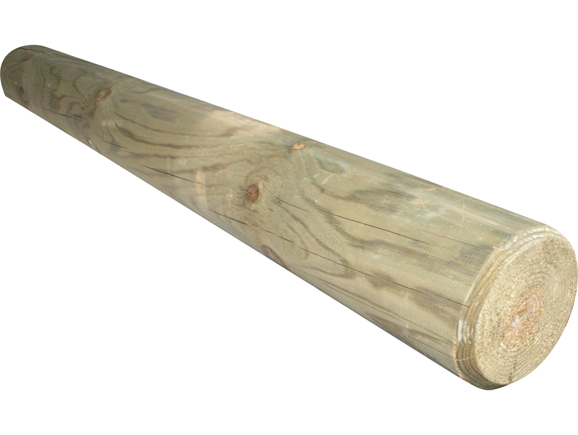 Rondin bois Ø140mm L.1,50m 2 trous