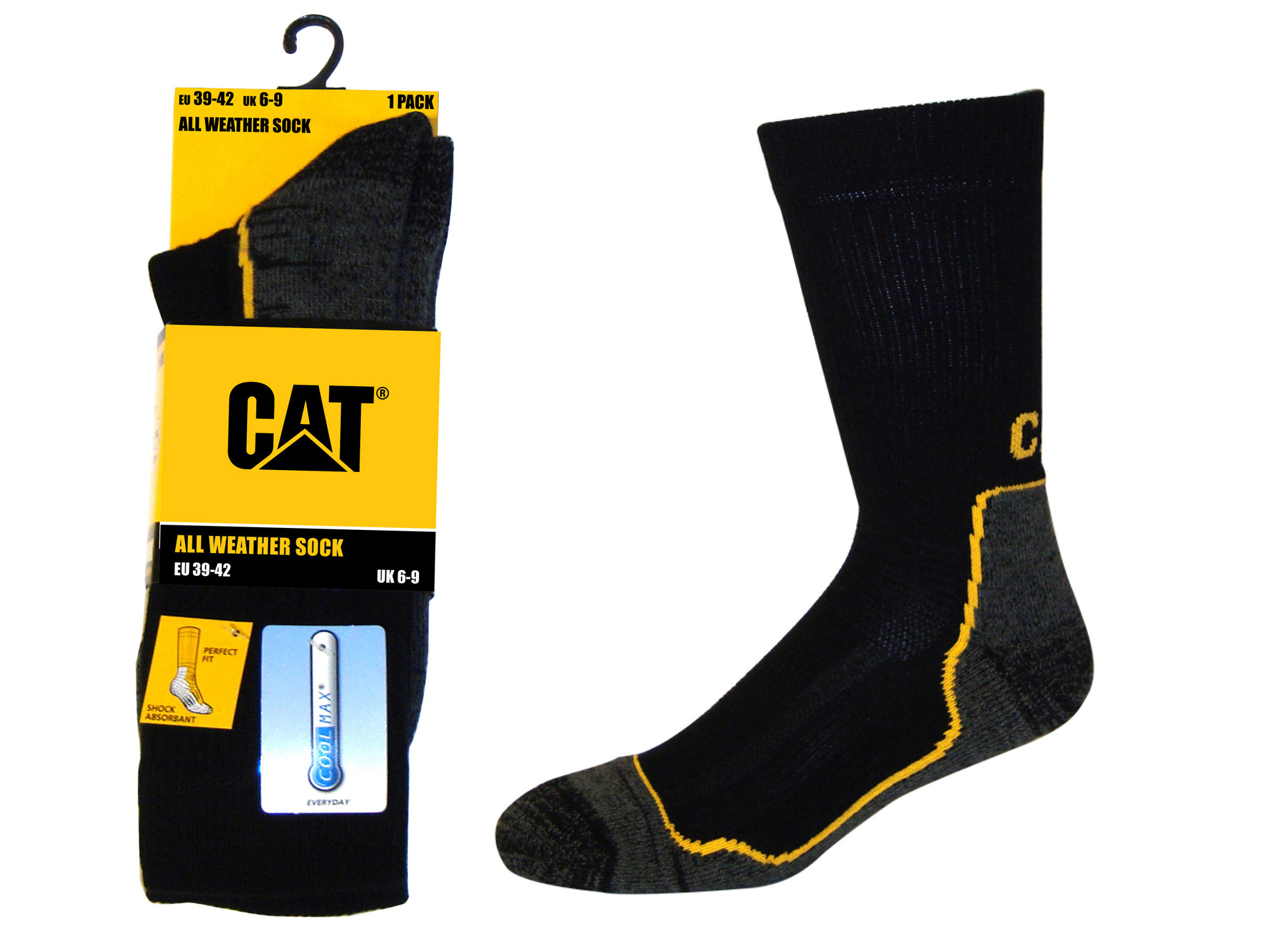 Chaussettes CATERPILLAR MIX-CAT-180A coolmax/laine