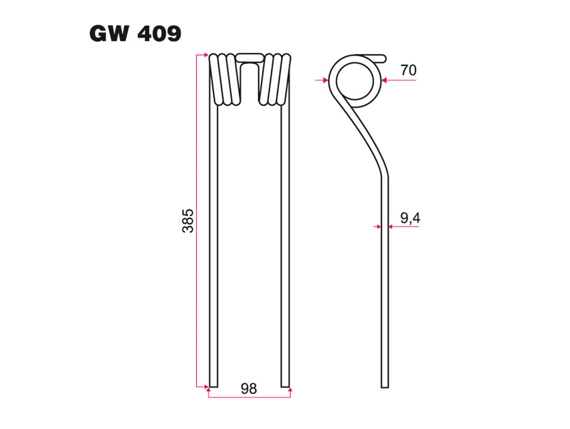 Dent faneur FELLA adaptable gw409