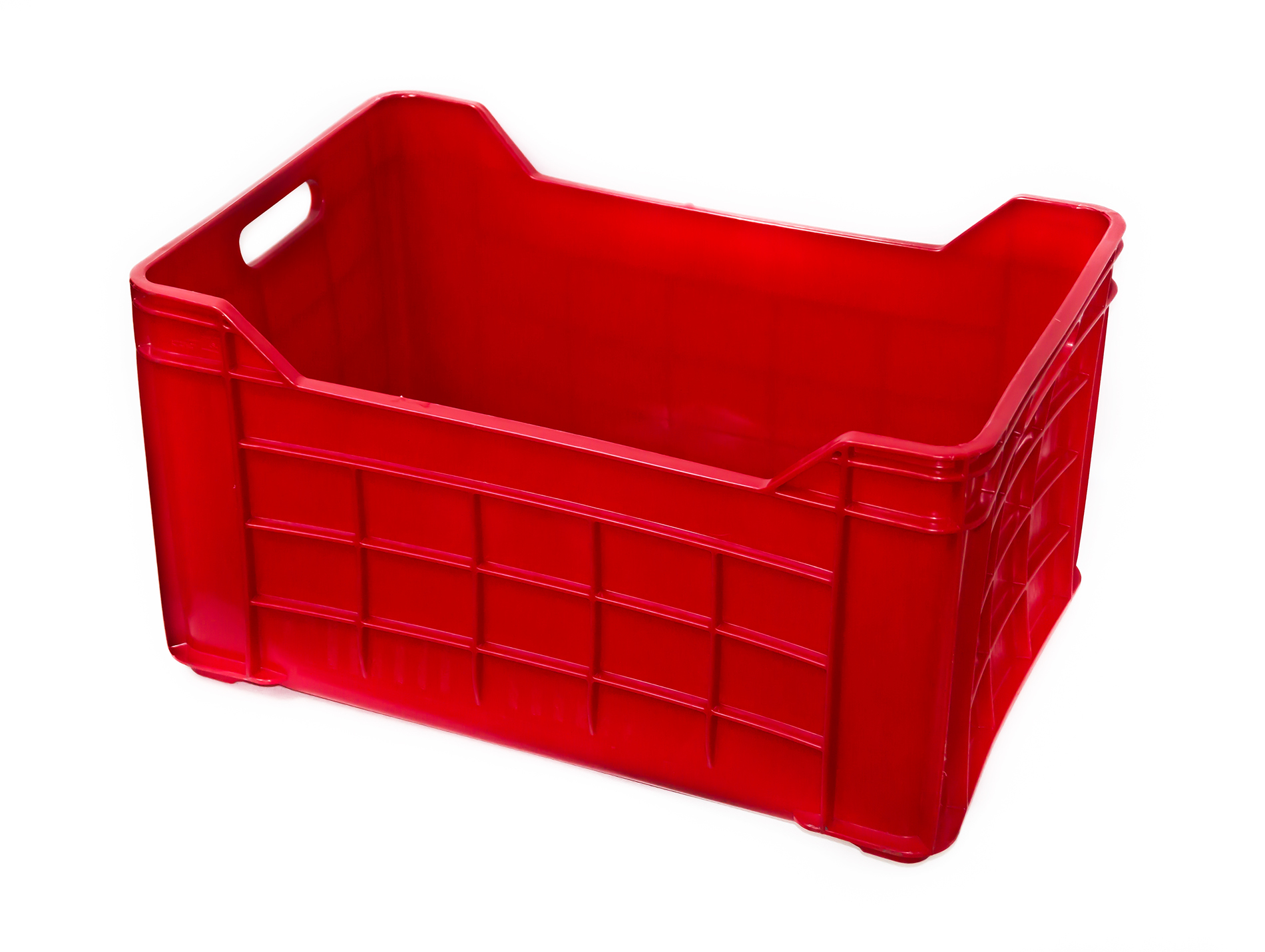 Caisse gerbable CNTT Pleine rouge 60L
