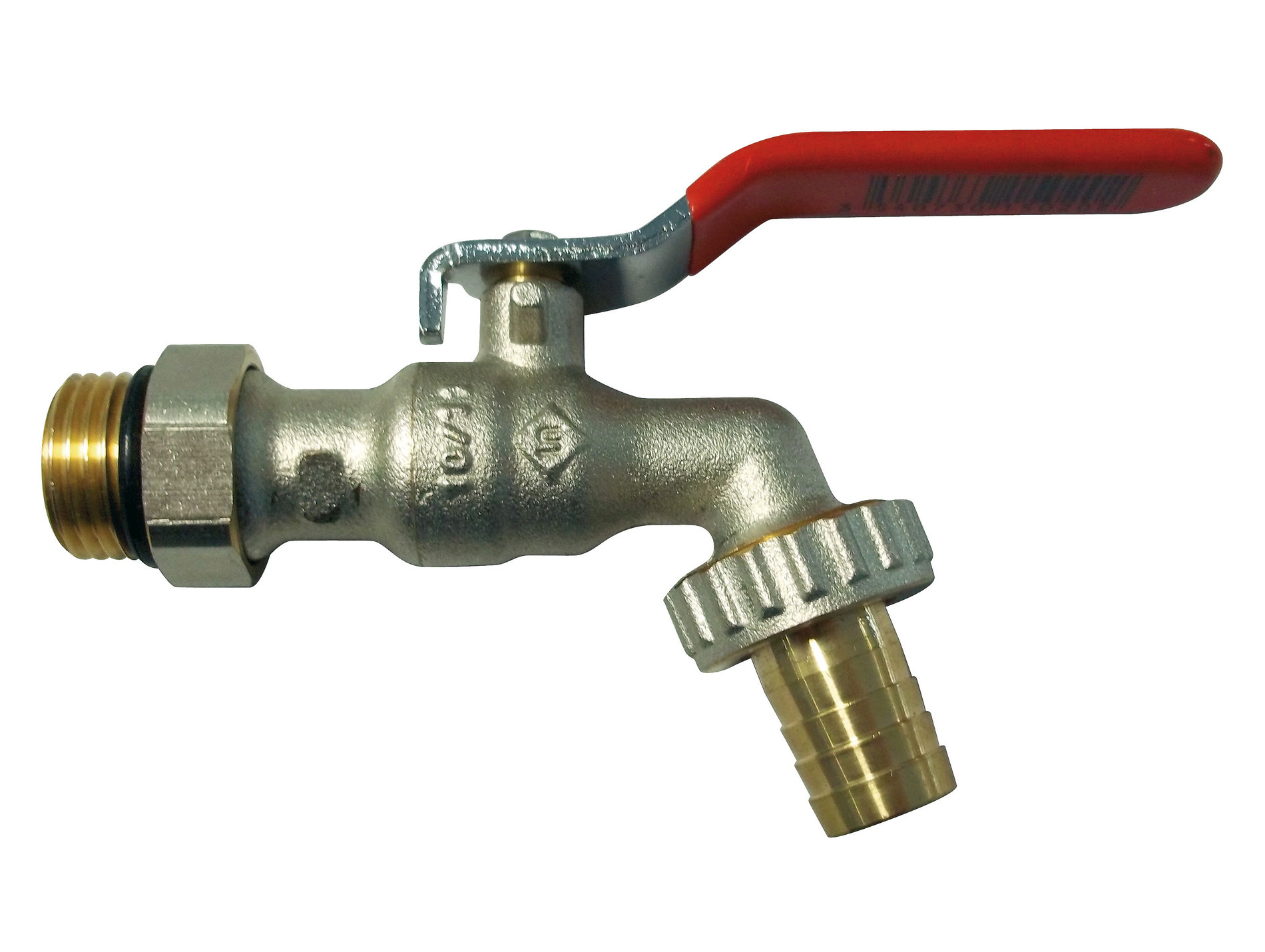 Robinet d'arrosage à sphère orientable 15/21 20/27 Nickelé