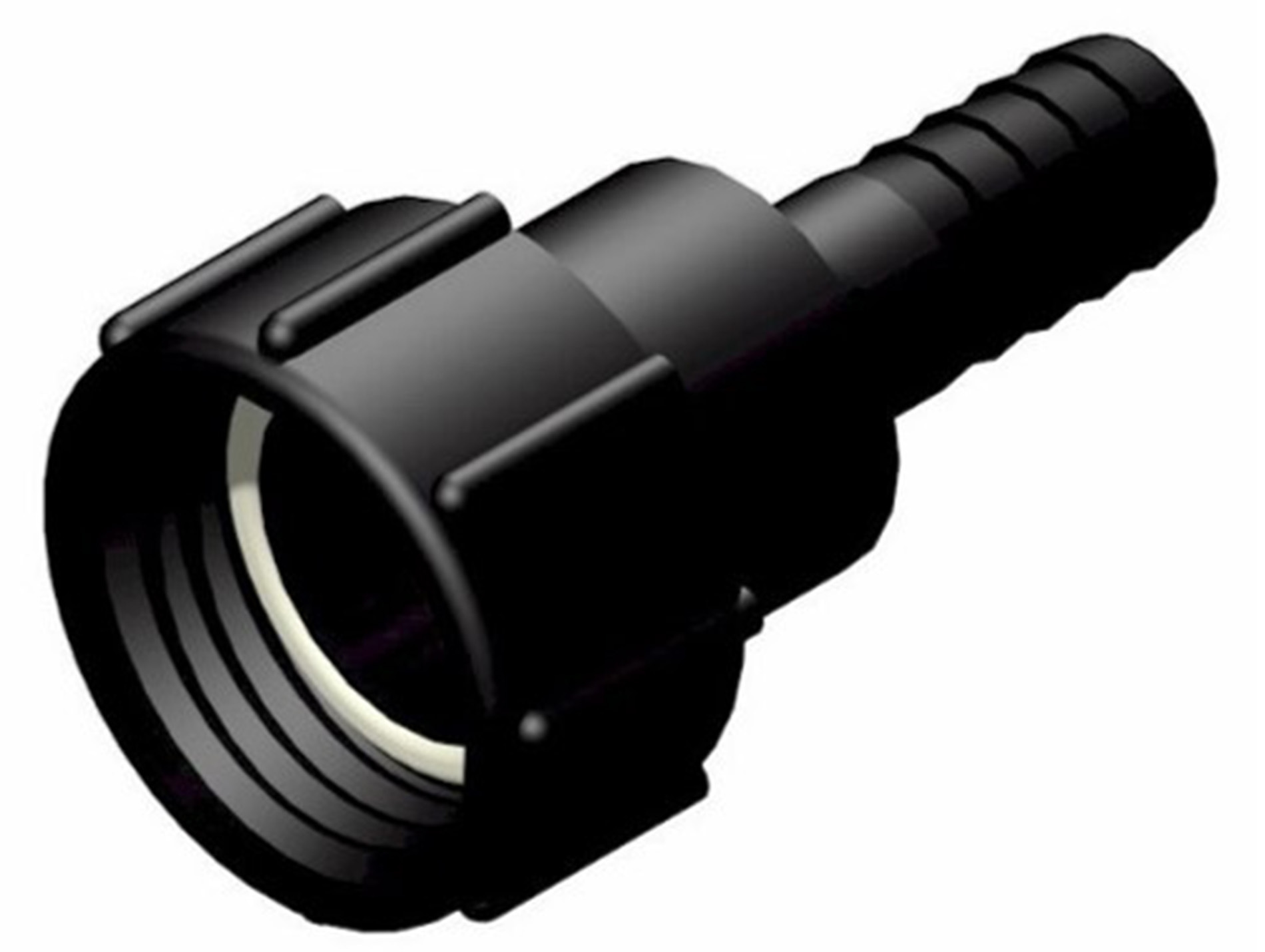 Raccord S60x6 cannelée droit 25mm