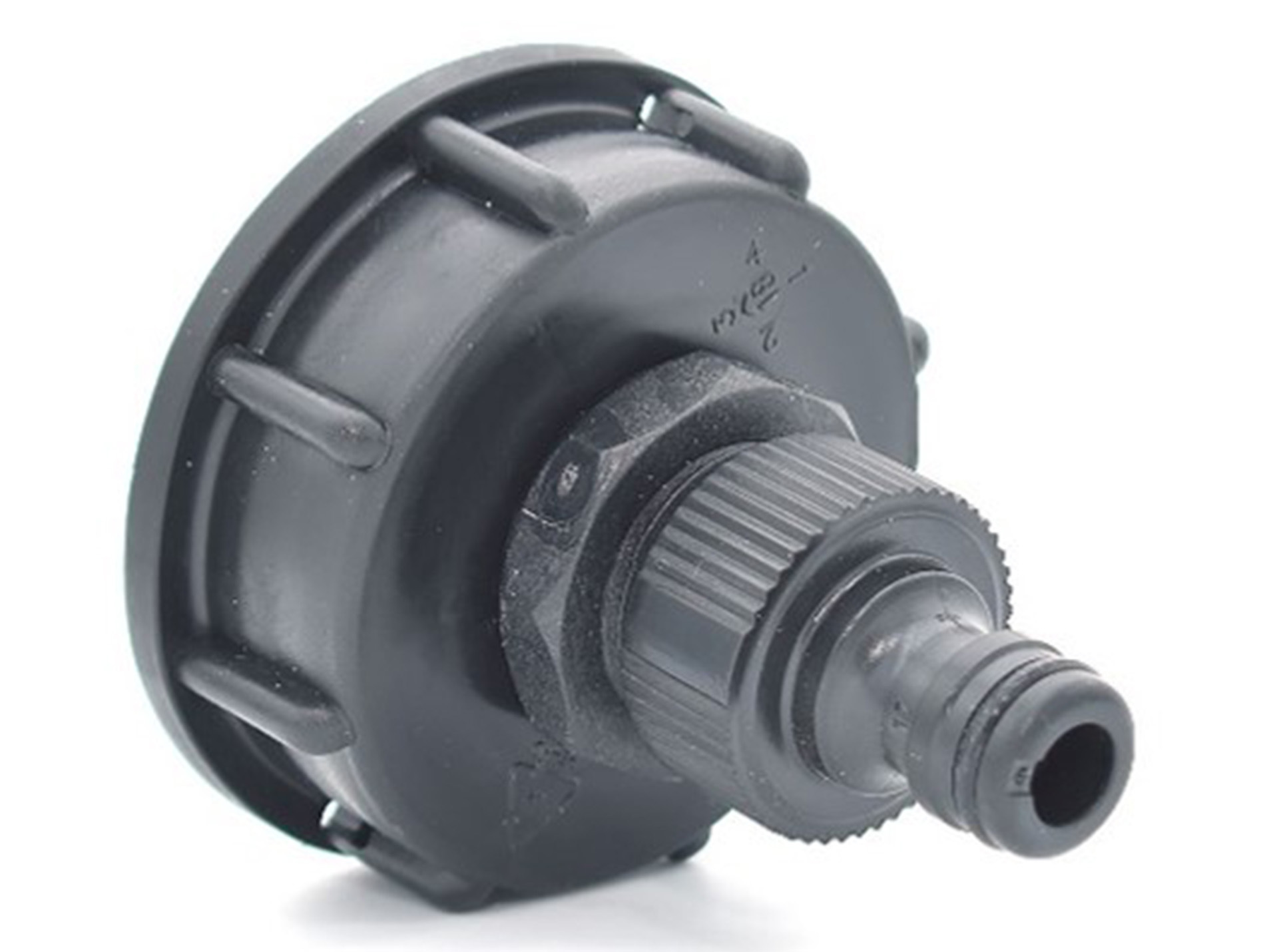 Raccord S60x6 avec embout male pour cuve 1000L