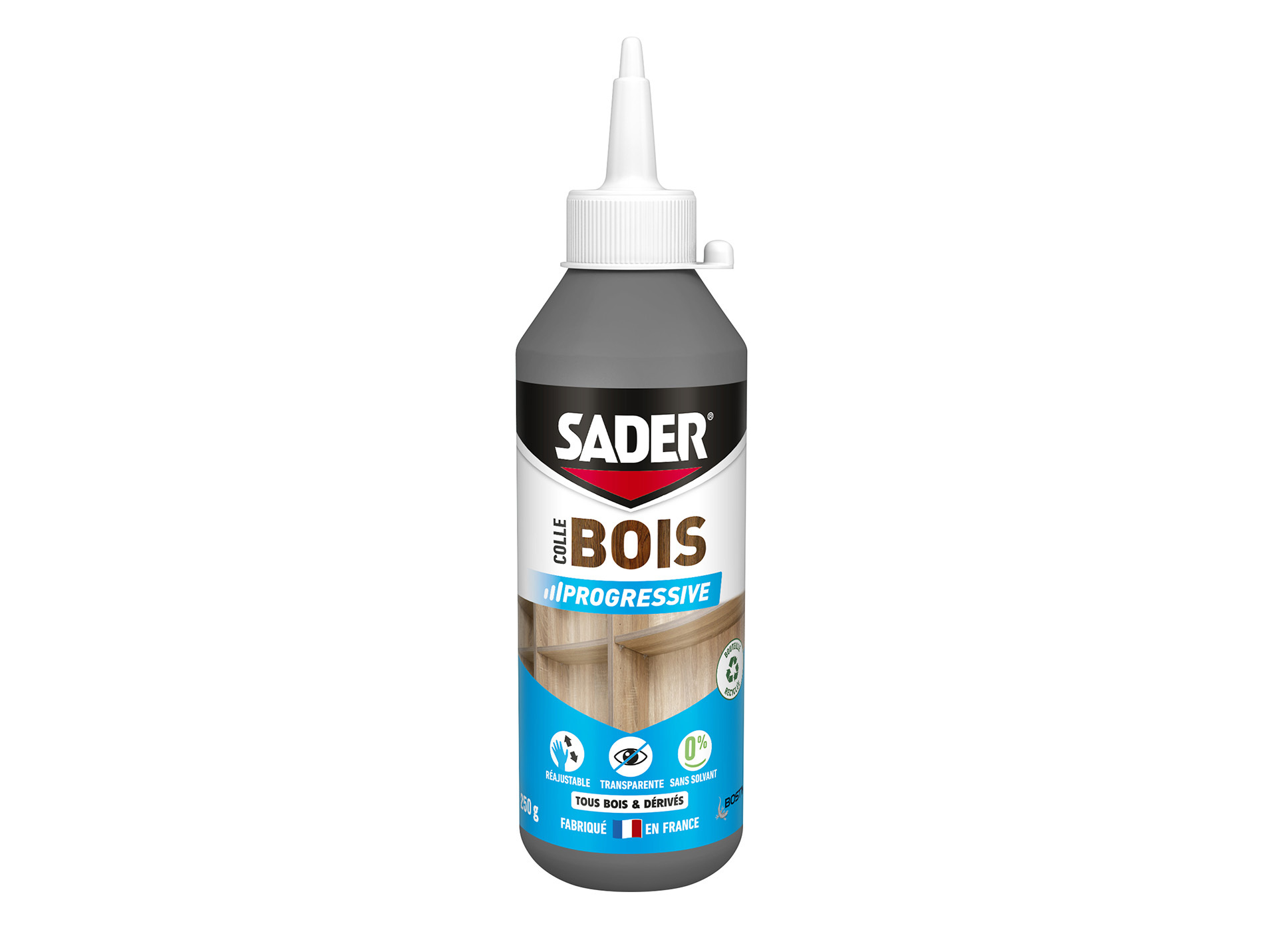 Colle bois à prise progressive SADER 250g