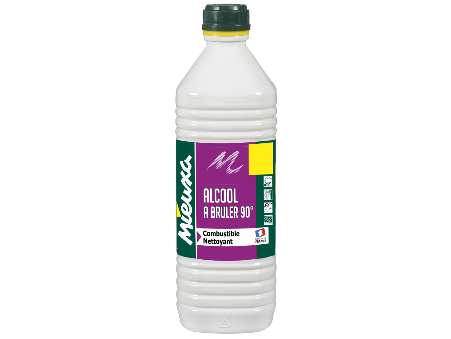 Alcool à brûler 90° MIEUXA 1L
