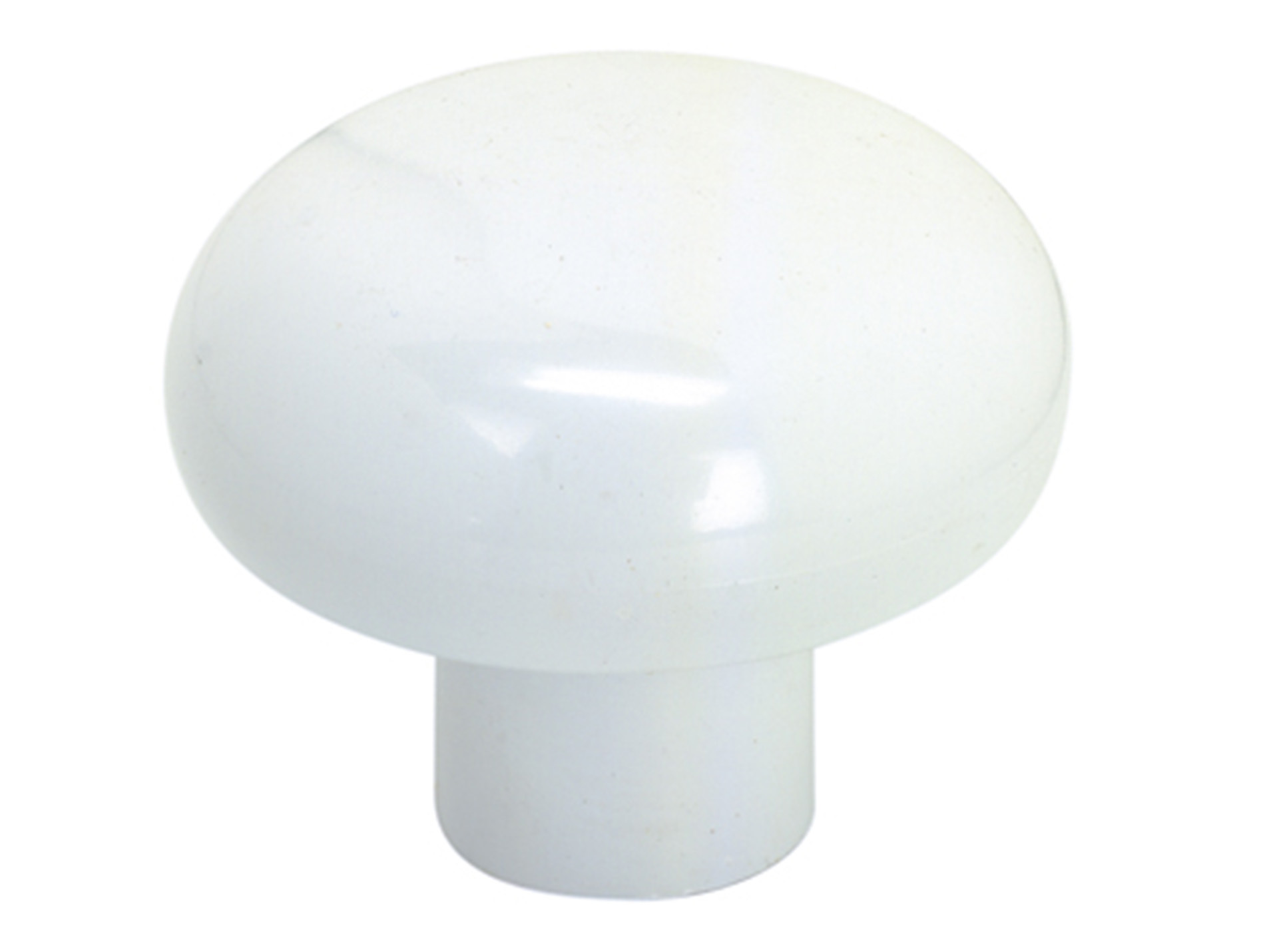 Bouton rond ø35mm plastique blanc