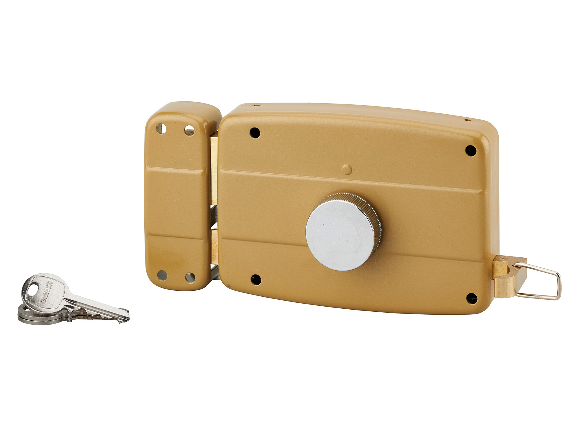 Serrure de garage avec bouton à tirage gauche 140x90
