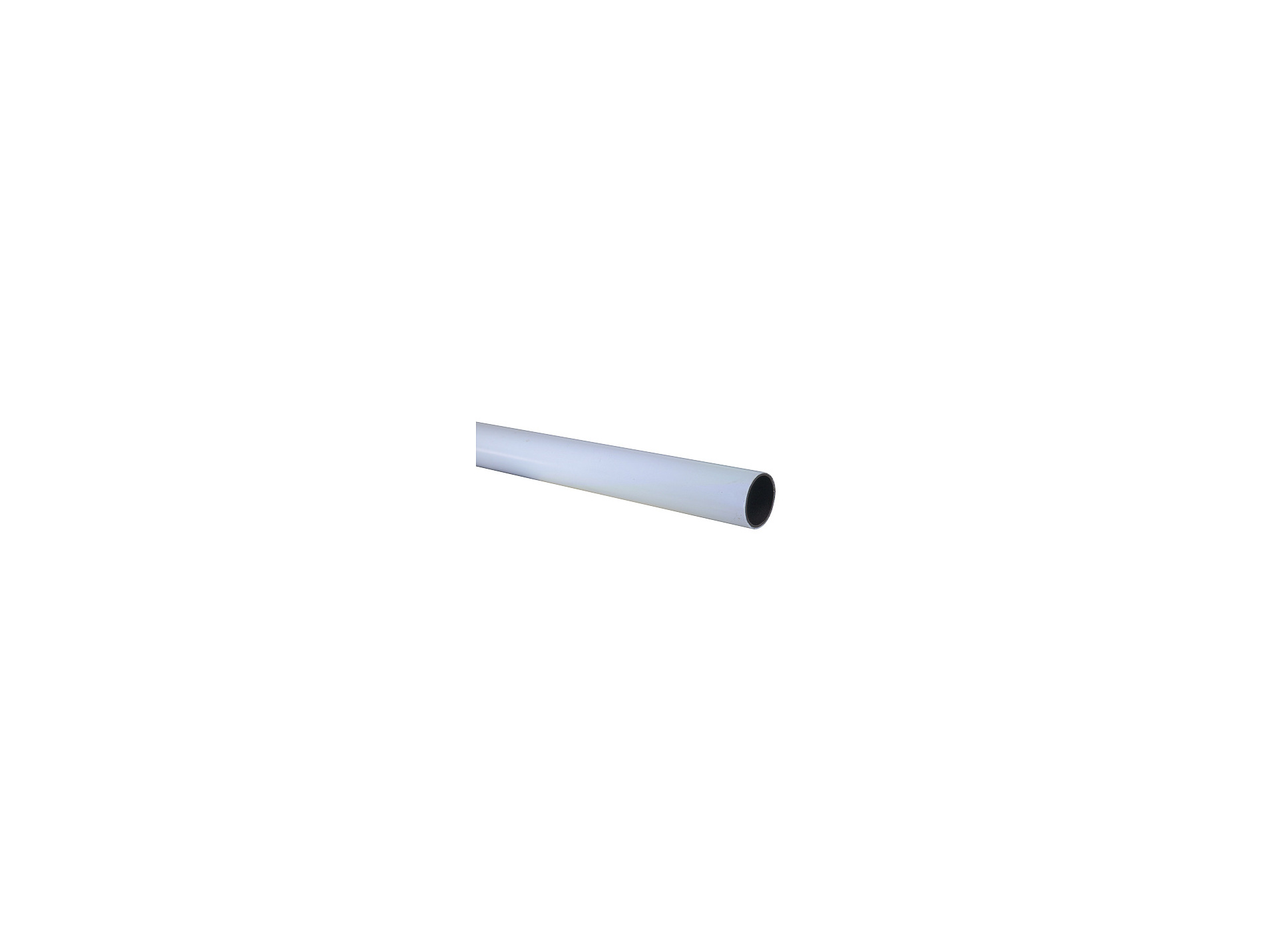 Tube penderie rond ø19 2m blanc
