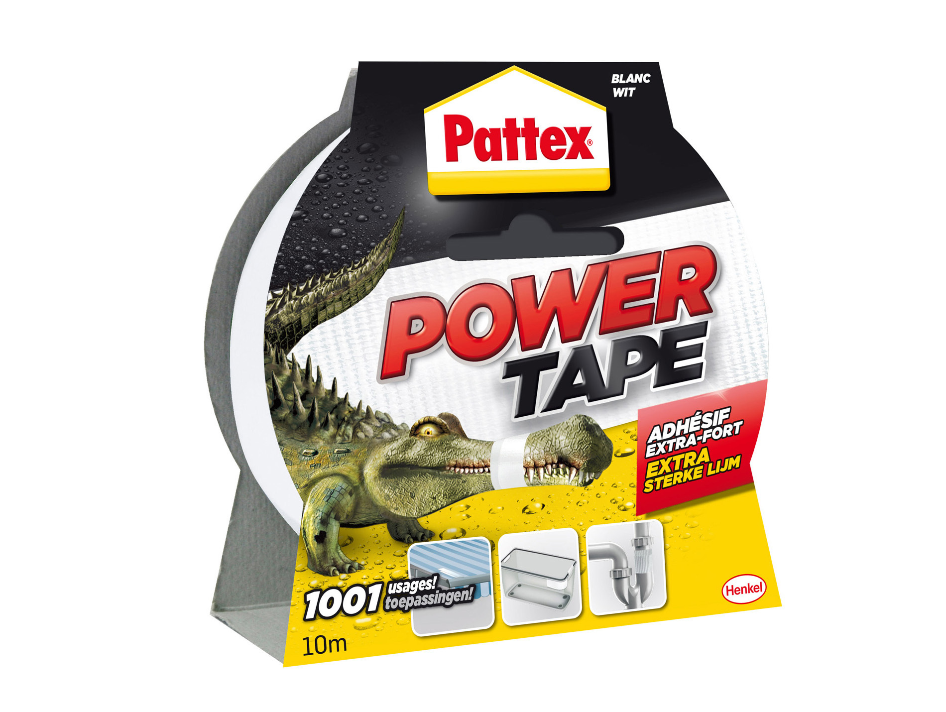 Adhésif PATTEX Power tape blanc l.50mm x L.10m