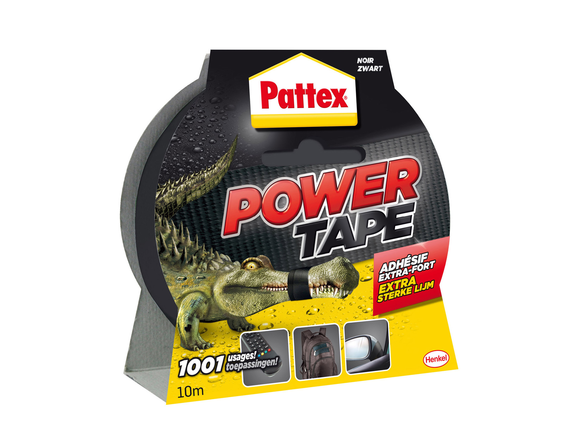 Adhésif PATTEX Power tape noir l.50mm x L.10m