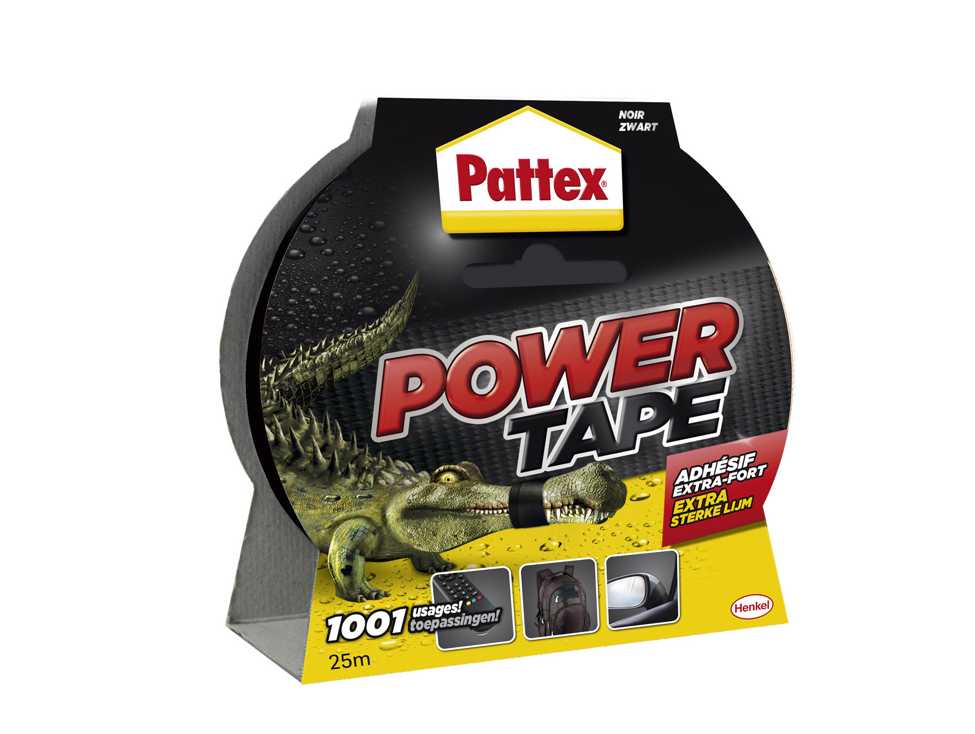 Adhésif PATTEX Power tape noir l.50mm x L.25m