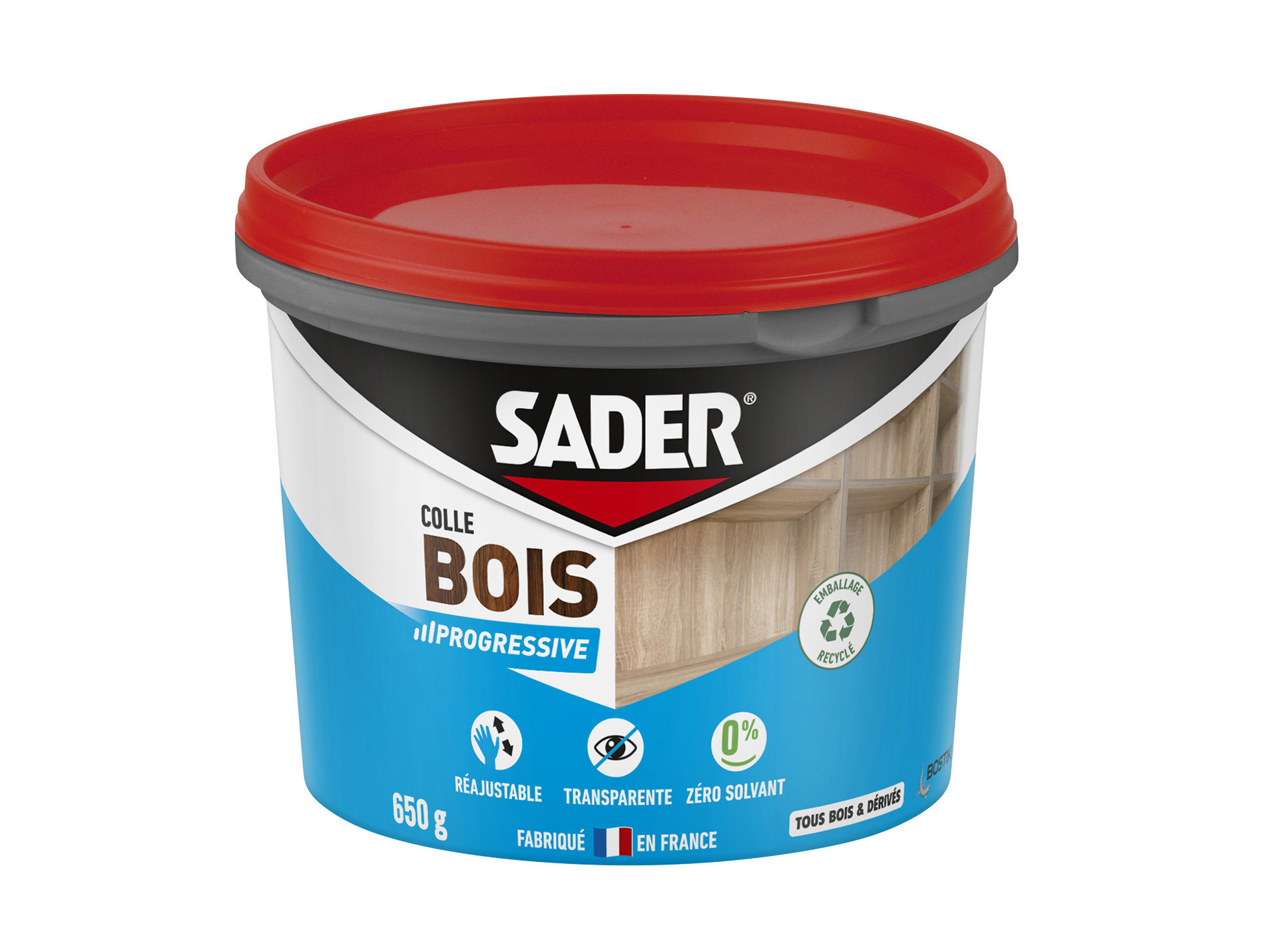Colle bois à prise progressive SADER 650g