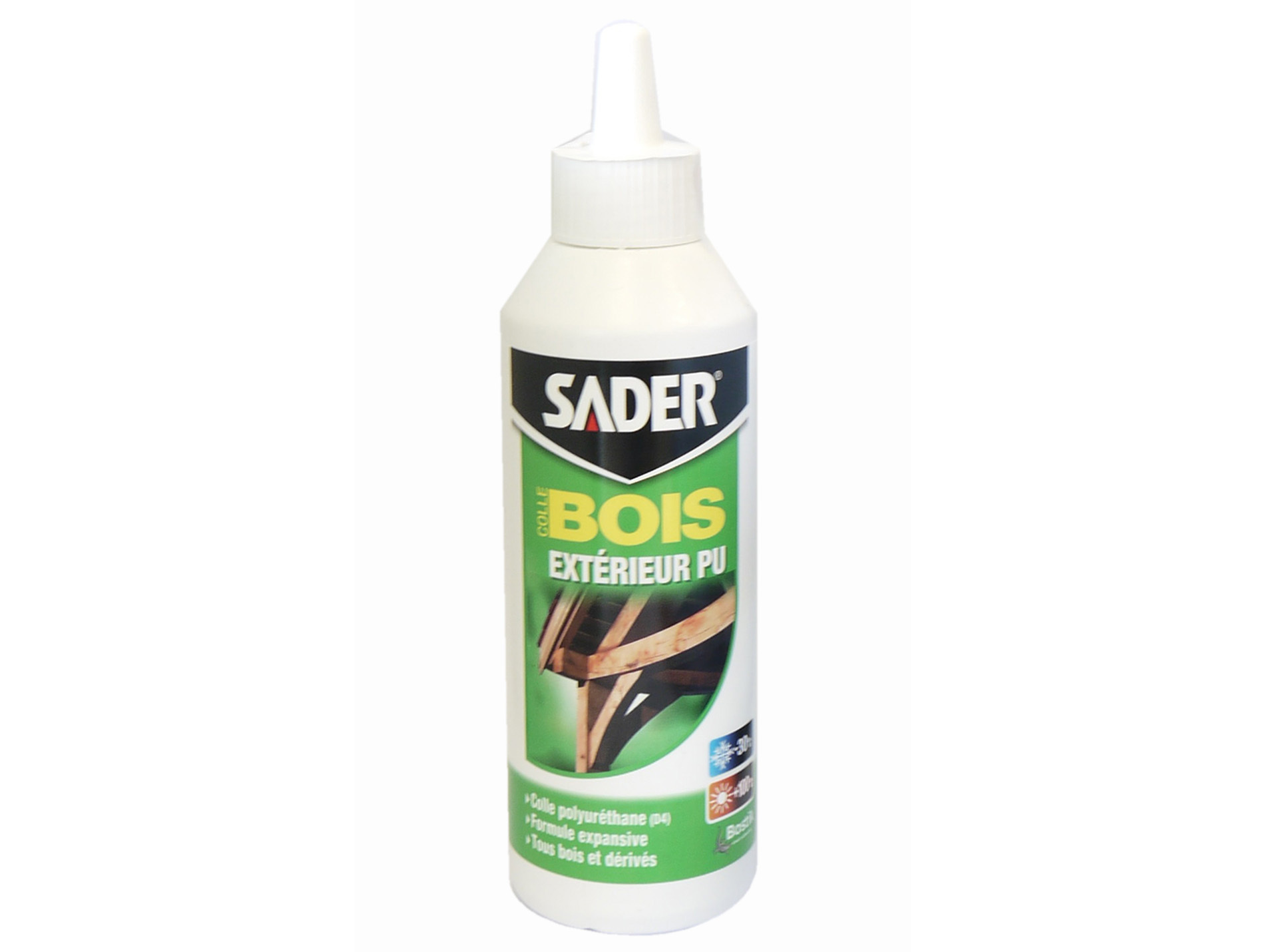 Colle polyuréthane bois extérieur SADER 250g