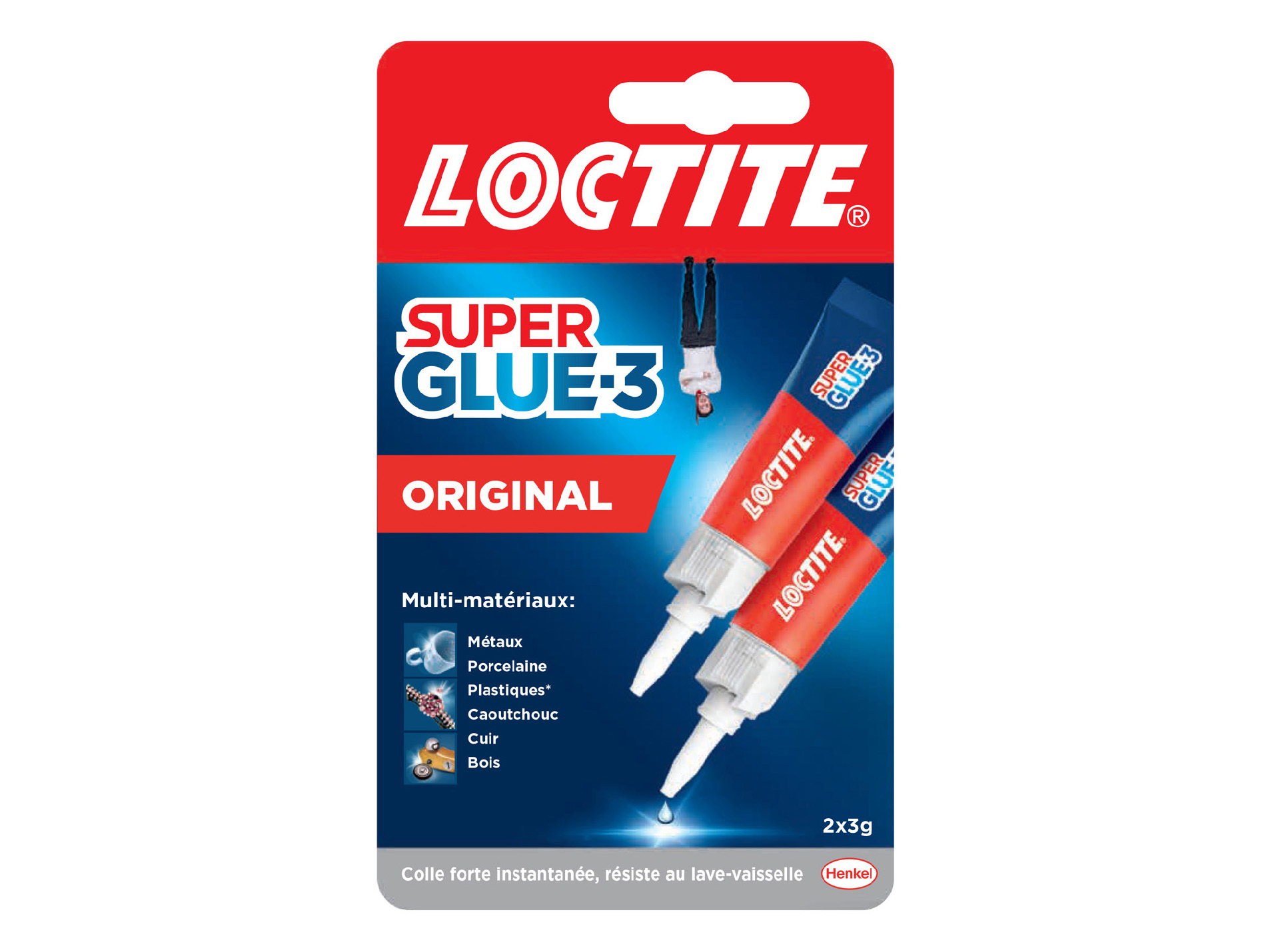 Superglue-3 LOCTITE Universal liquide transparent 3g x2