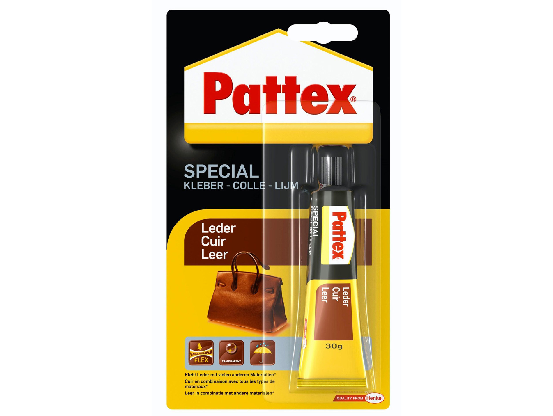 Colle PATTEX spécial cuir en tube 30g