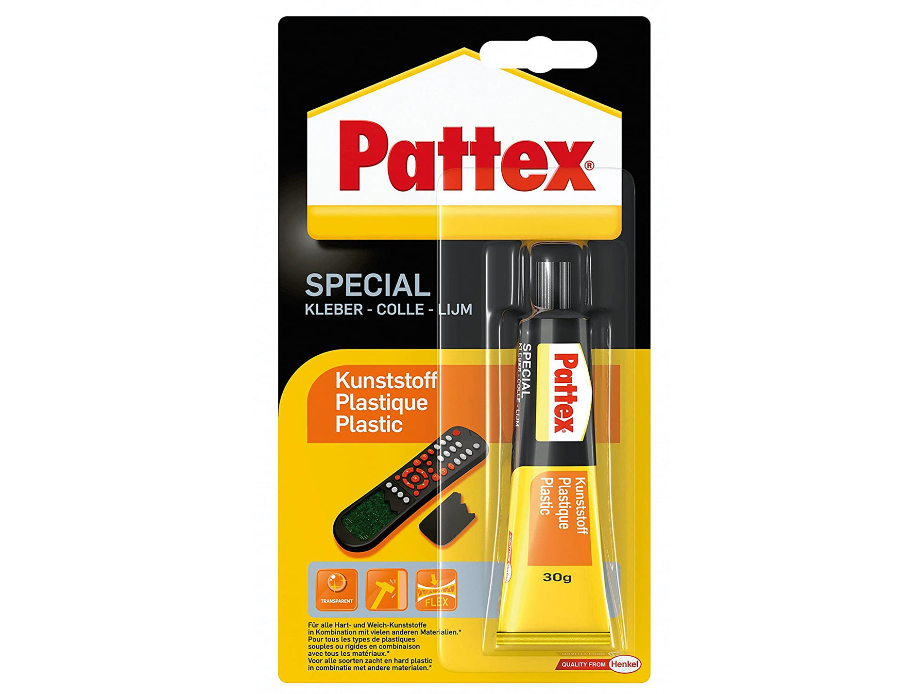 Colle PATTEX spécial plastique tube 30g