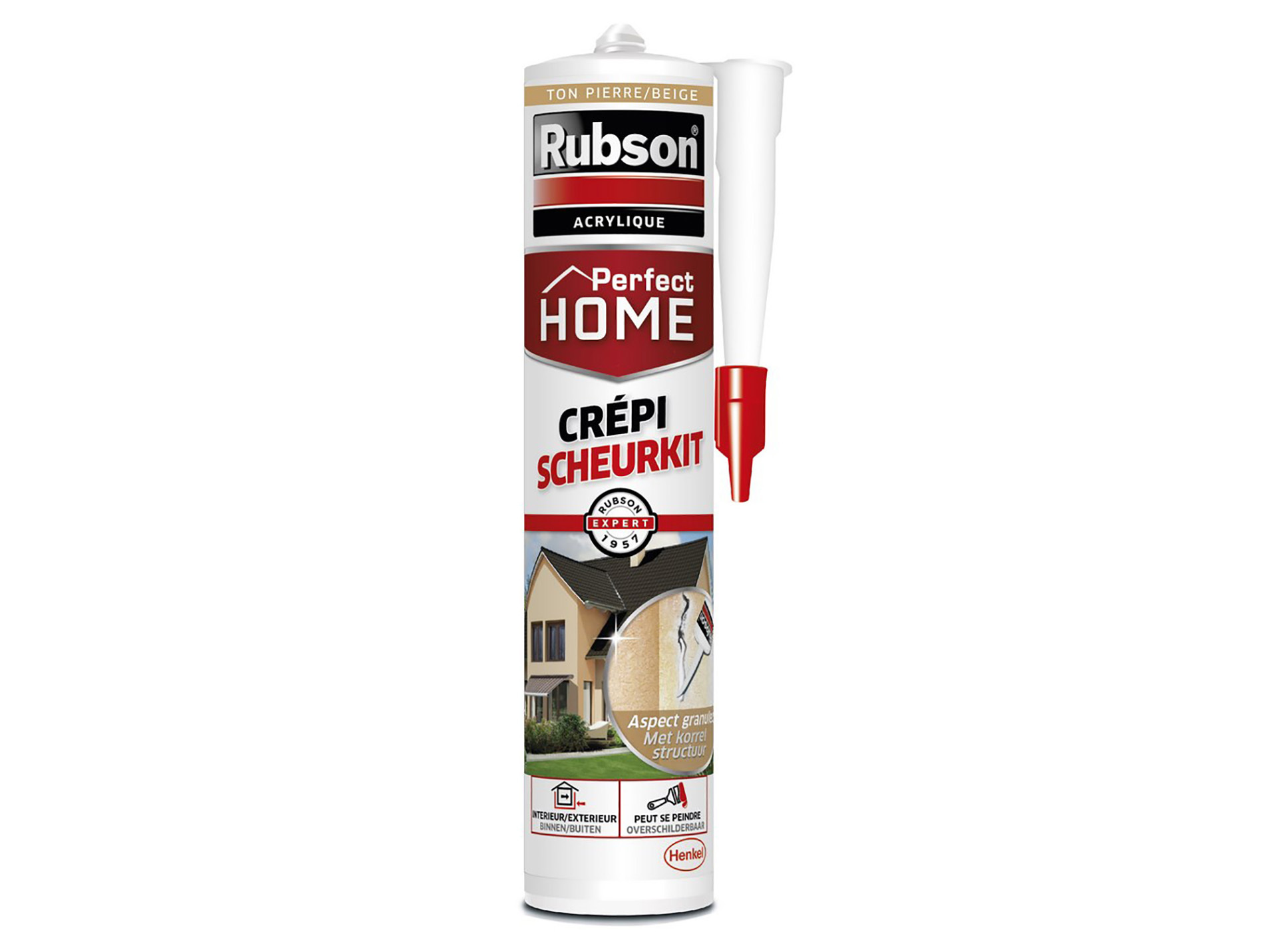 Mastic crépi perfect home ton pierre RUBSON 280ml