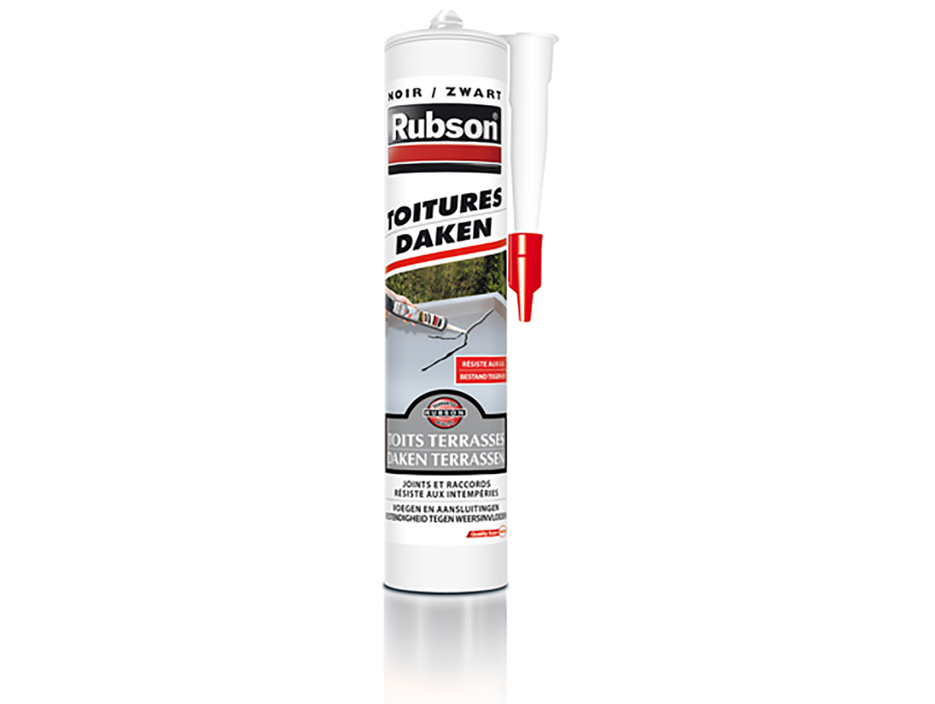 Mastic noir Perfect Home toiture RUBSON 280ml