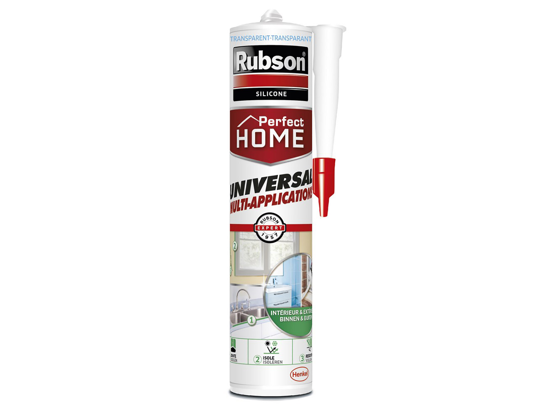 Mastic translucide Perfect Home multi-applications RUBSON 280ml