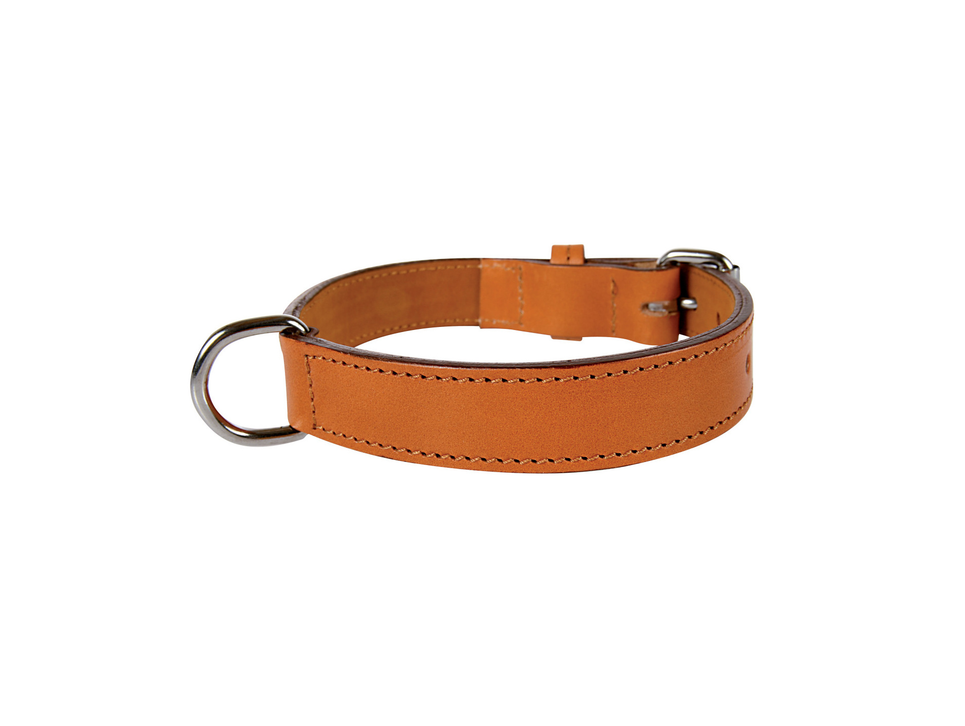 Collier cuir double ZOLUX L.50cm naturel