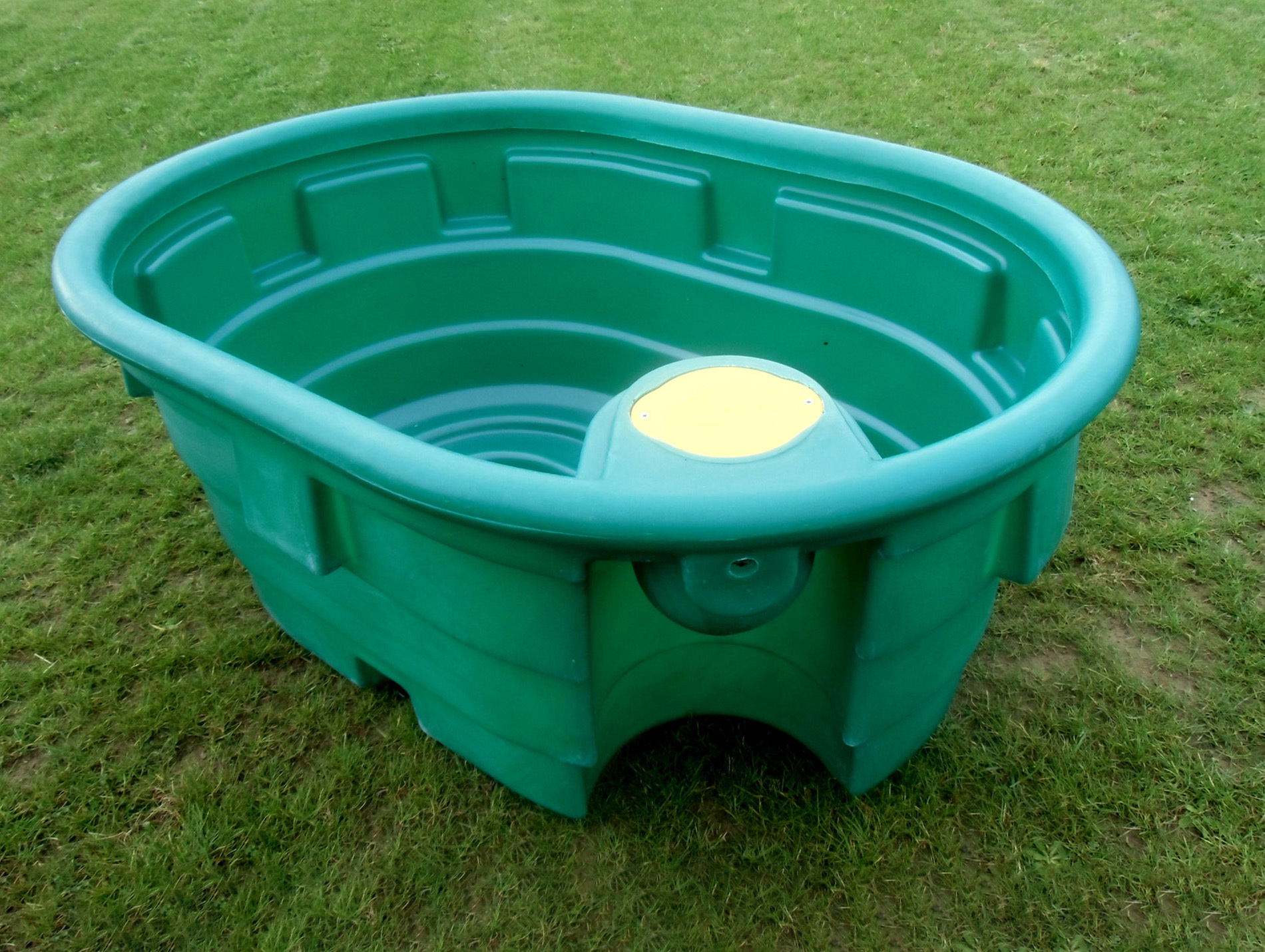 Bac paturage ROTOTEC ovale 500L boitier flotteur vert