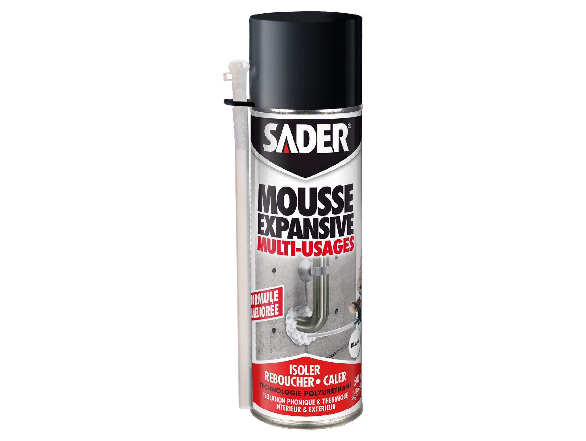 Mousse expansive SADER polyuréthane multi-usage 500ml