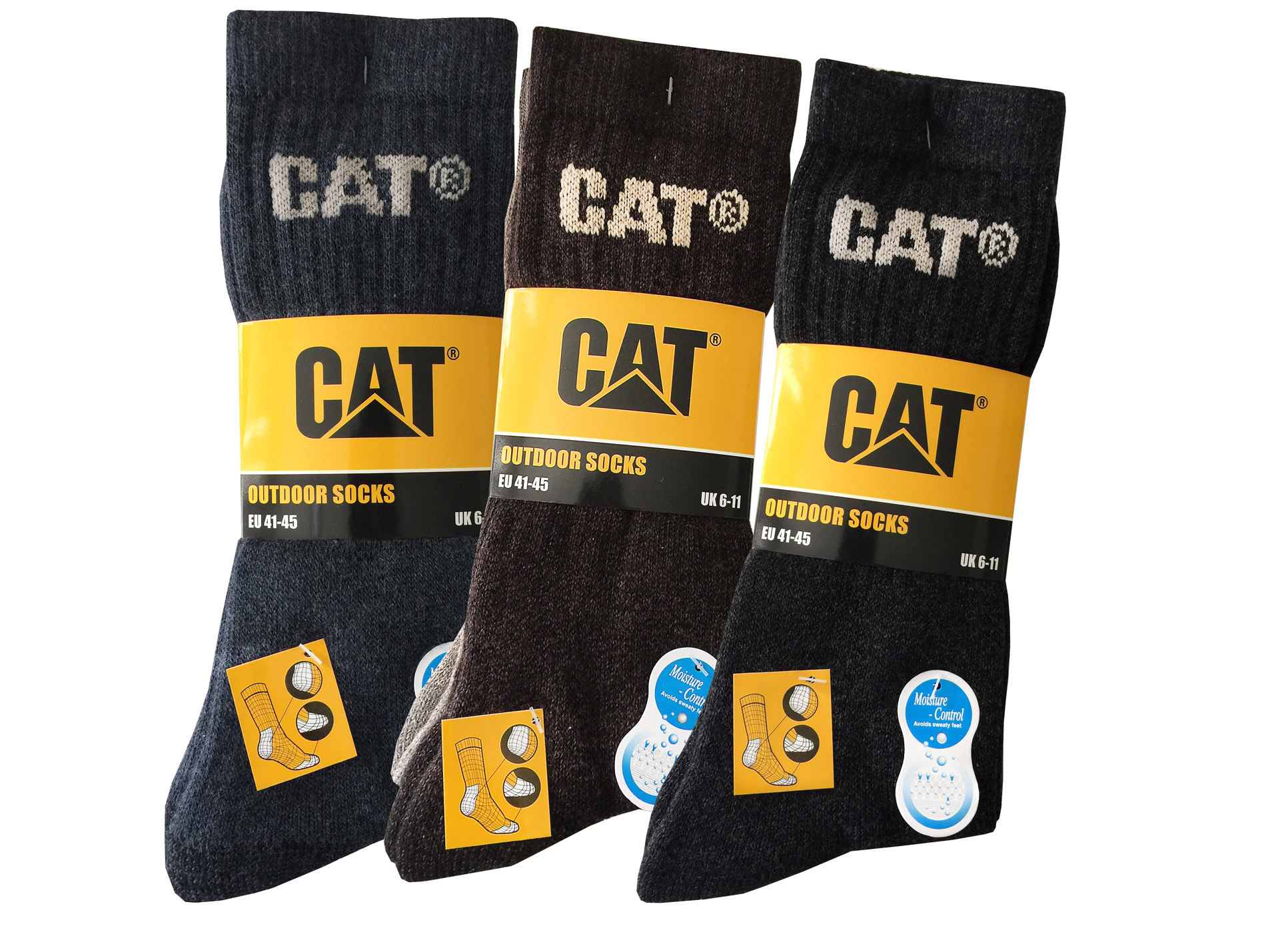 Chaussettes CATERPILLAR Outdoor coton x3