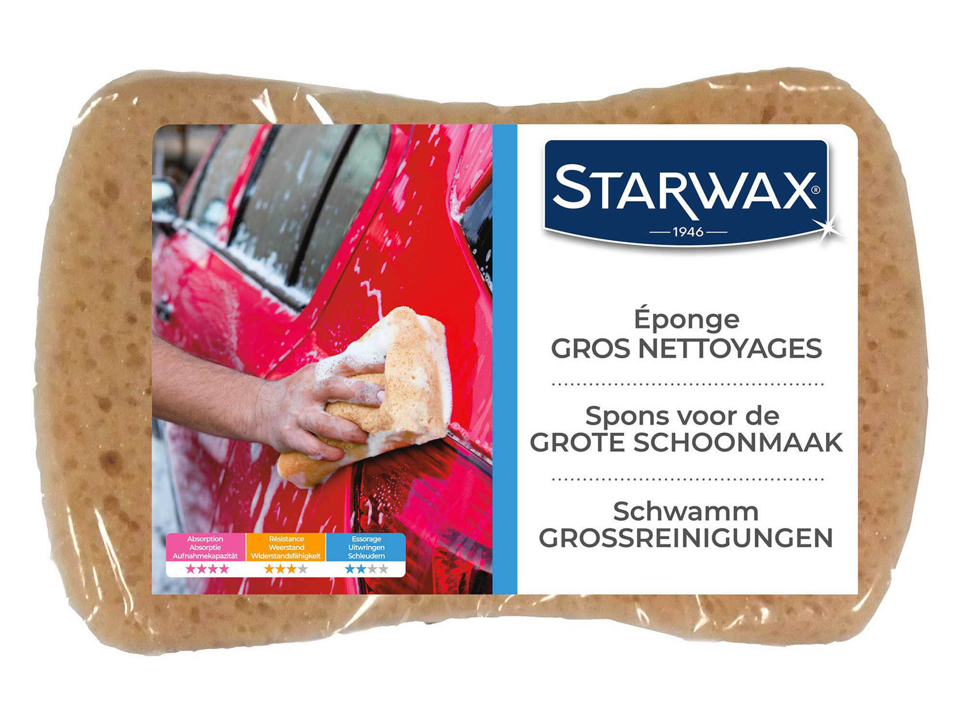 Eponge synthétique pour gros nettoyages STARWAX