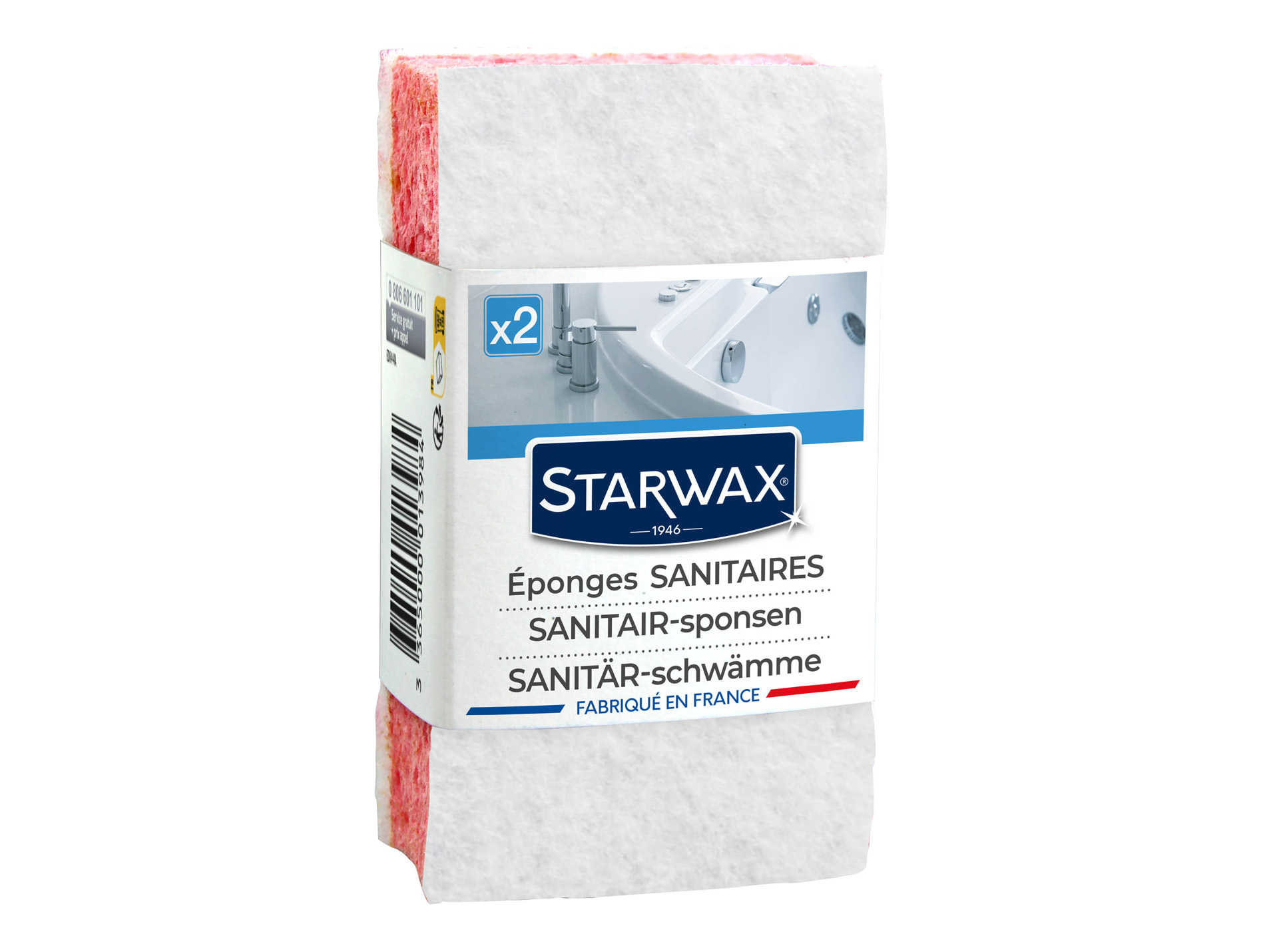 Eponge sanitaire STARWAX x2