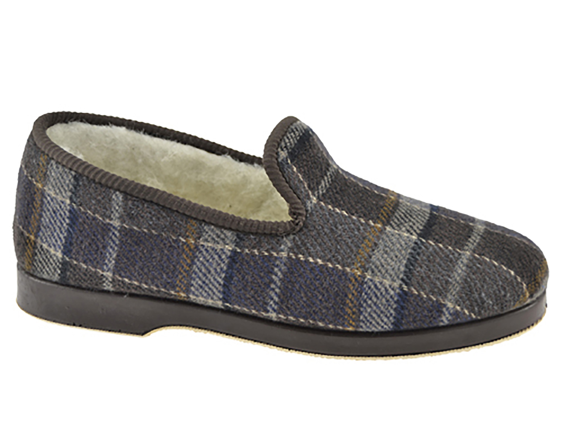 Pantoufles MORANS Roche marron