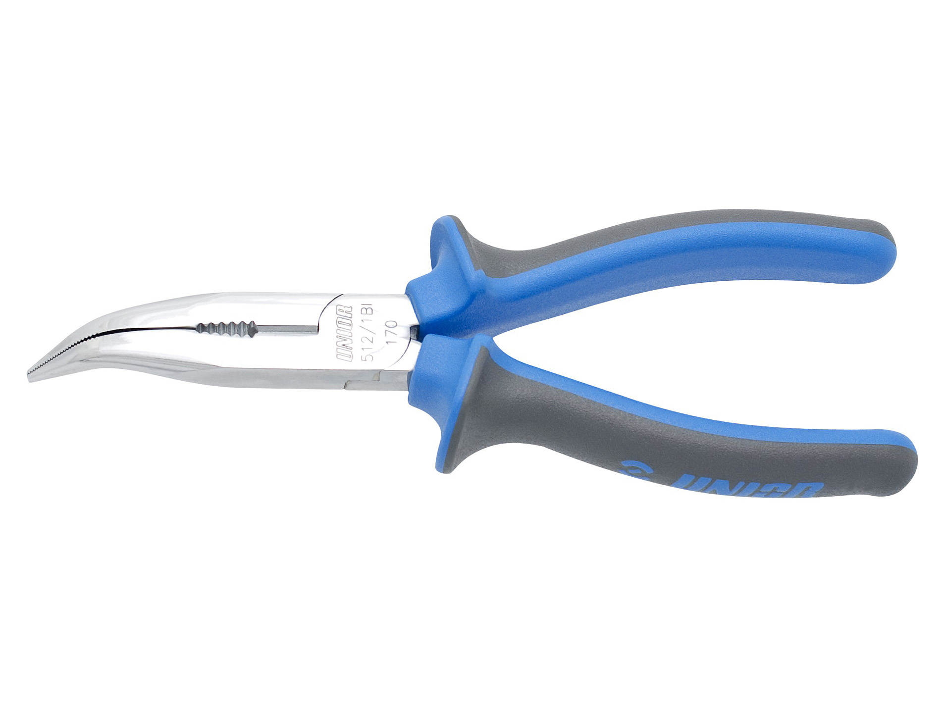 Pince demi-ronde nez coudé UNIOR 200mm