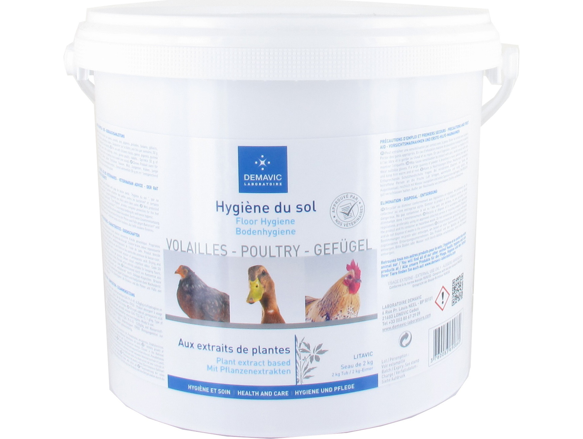 Hygiène du sol basse-cour Demavic 2kg